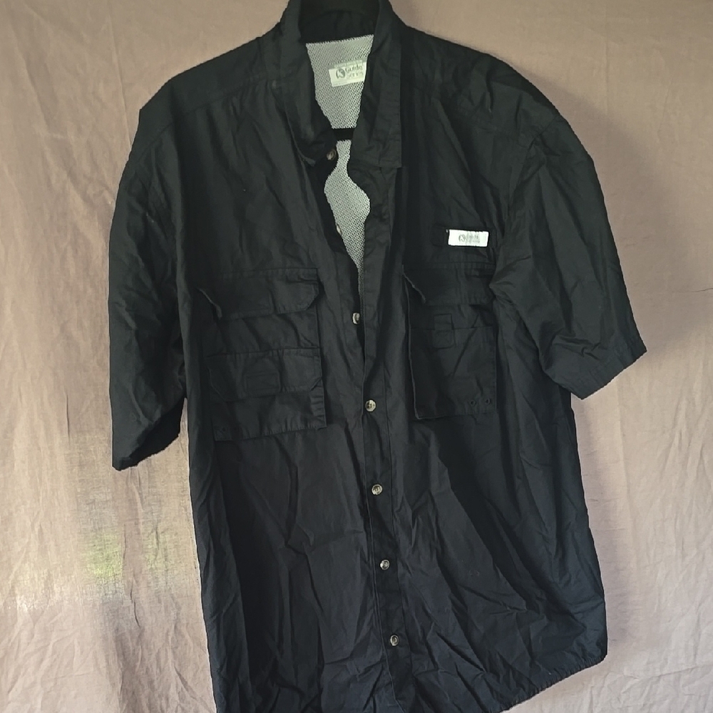 Gander Mountain Black Casual Button Down Shirt